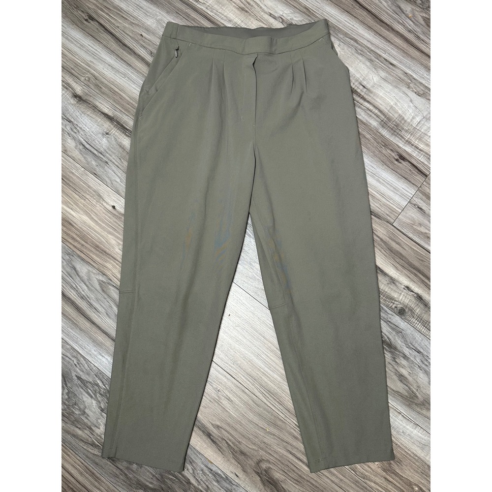 Lululemon Women's Essential High Rise Trouser Carbon Dust Pants Size 12